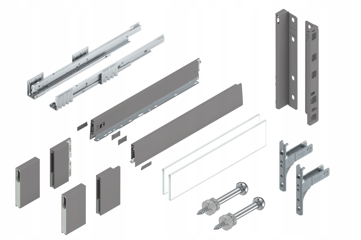 Blum Šuplík Merivobox 600 Vysoká E Blm Šedá 70 kg