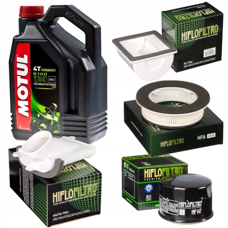 Olejový, vzduchový filter, prevodovka Cvt Yamaha T-Max 500 01-07 olej Motul