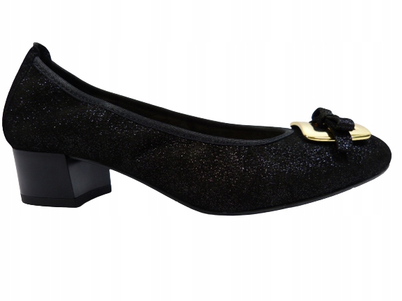 černé lesklé polobotky dámské Sala 37