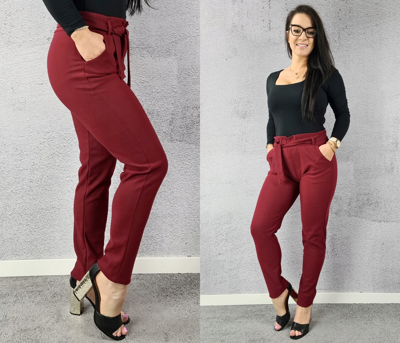 SPODNIE CYGARETKI leginsy CASUAL damskie - L/XL Kolor wielokolorowy