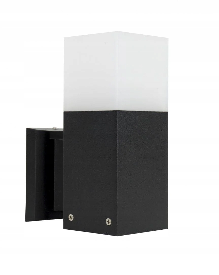 Venkovní nástěnné zahradní svítidlo černá bílá, moderní, 20 cm Su-ma