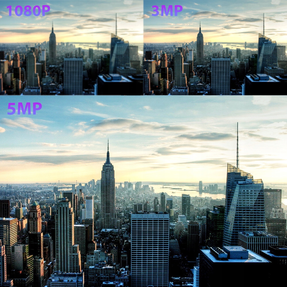 KAMERA BEZPRZEWODOWA ZEWNĘTRZNA OBROTOWA WIFI 2MPX Rozdzielczość 2 Mpx