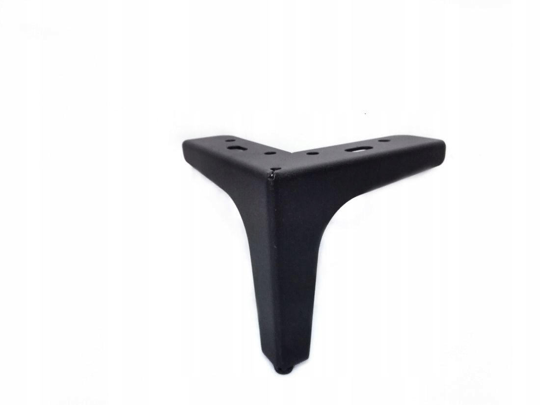 NÓŻKA MEBLOWA NAROŻNA B108/150MM CZARNA