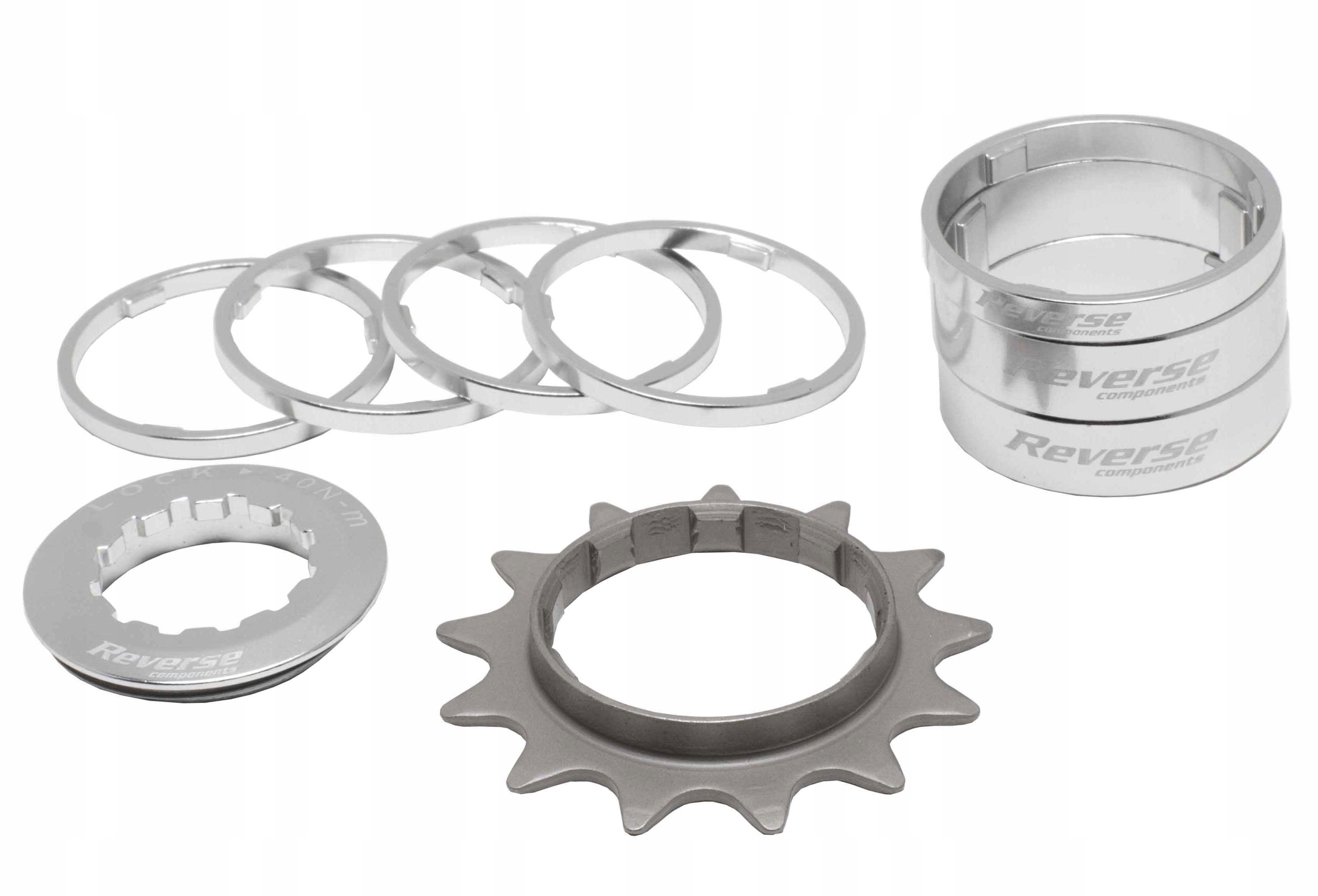 Adapter Reduktor Zamiast Kasety Reverse Single Speed Kit 13T Srebrny
