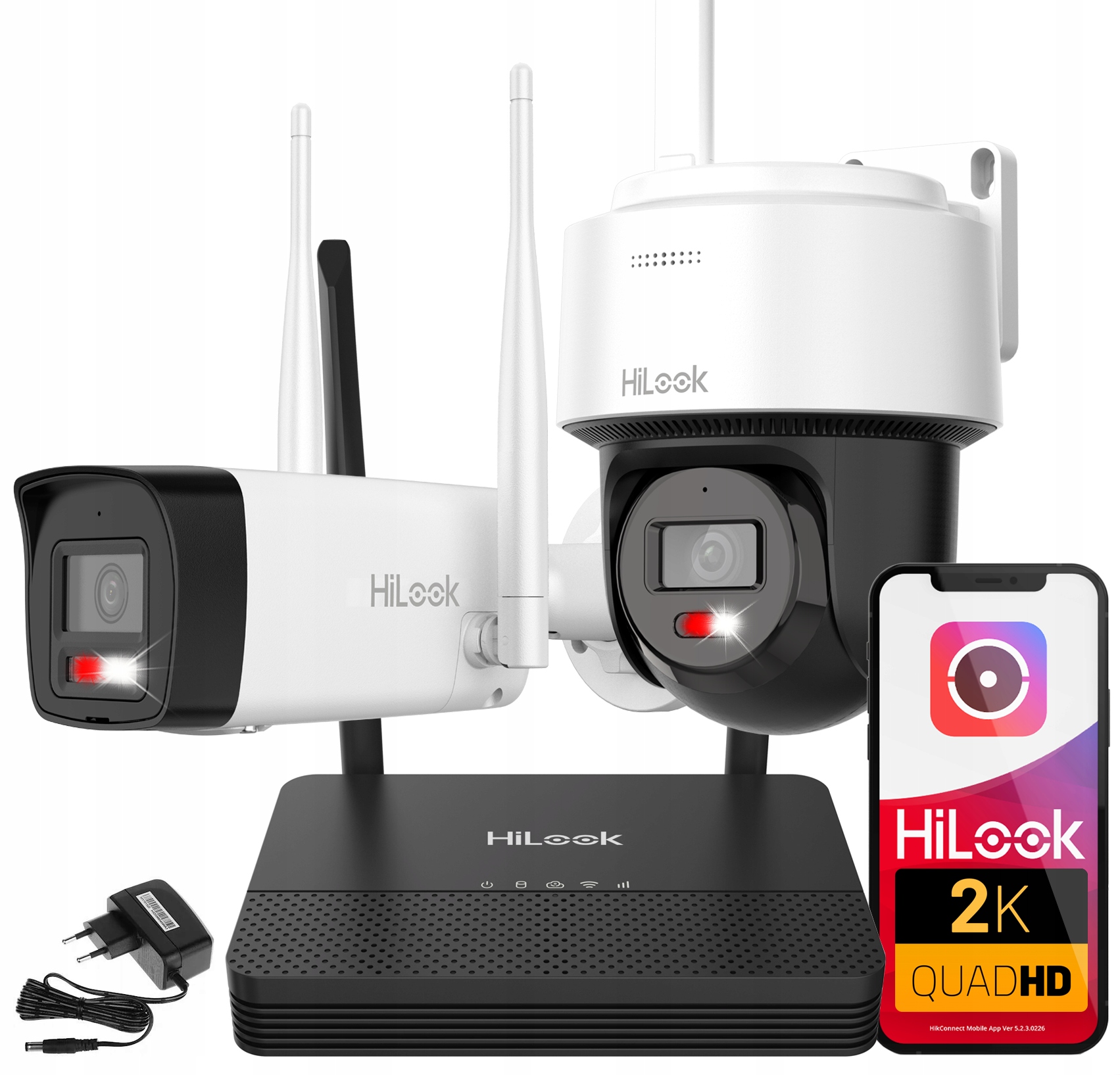 Sada monitorovania WiFi 4MPx EasyLink HiLook od spoločnosti Hikvision s otočnou kamerou