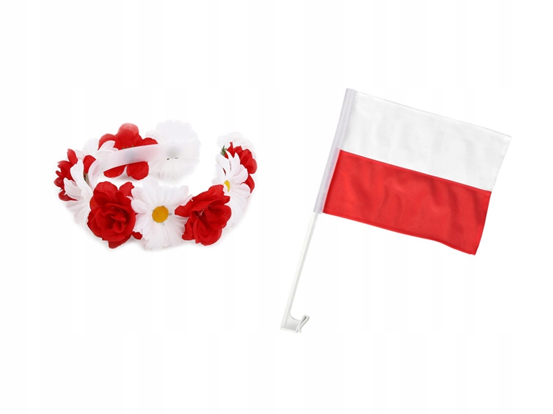 

Zestaw Patriotyczny Wianek Flaga 2el
