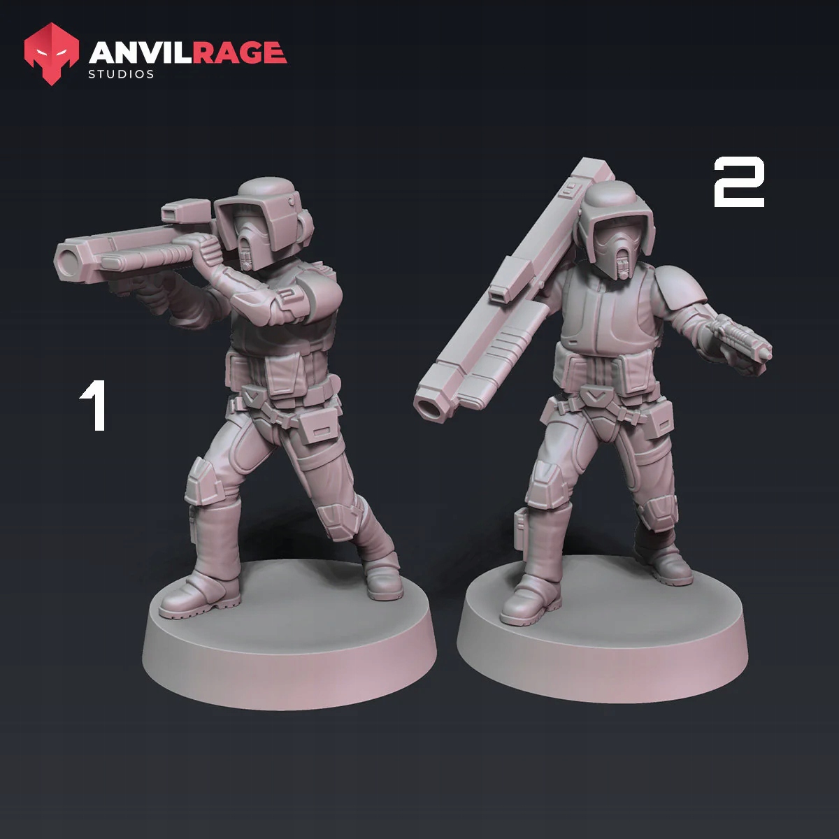 SCOUT ROCKET LAUNCHER model pasuje do gry StarWars Legion 1