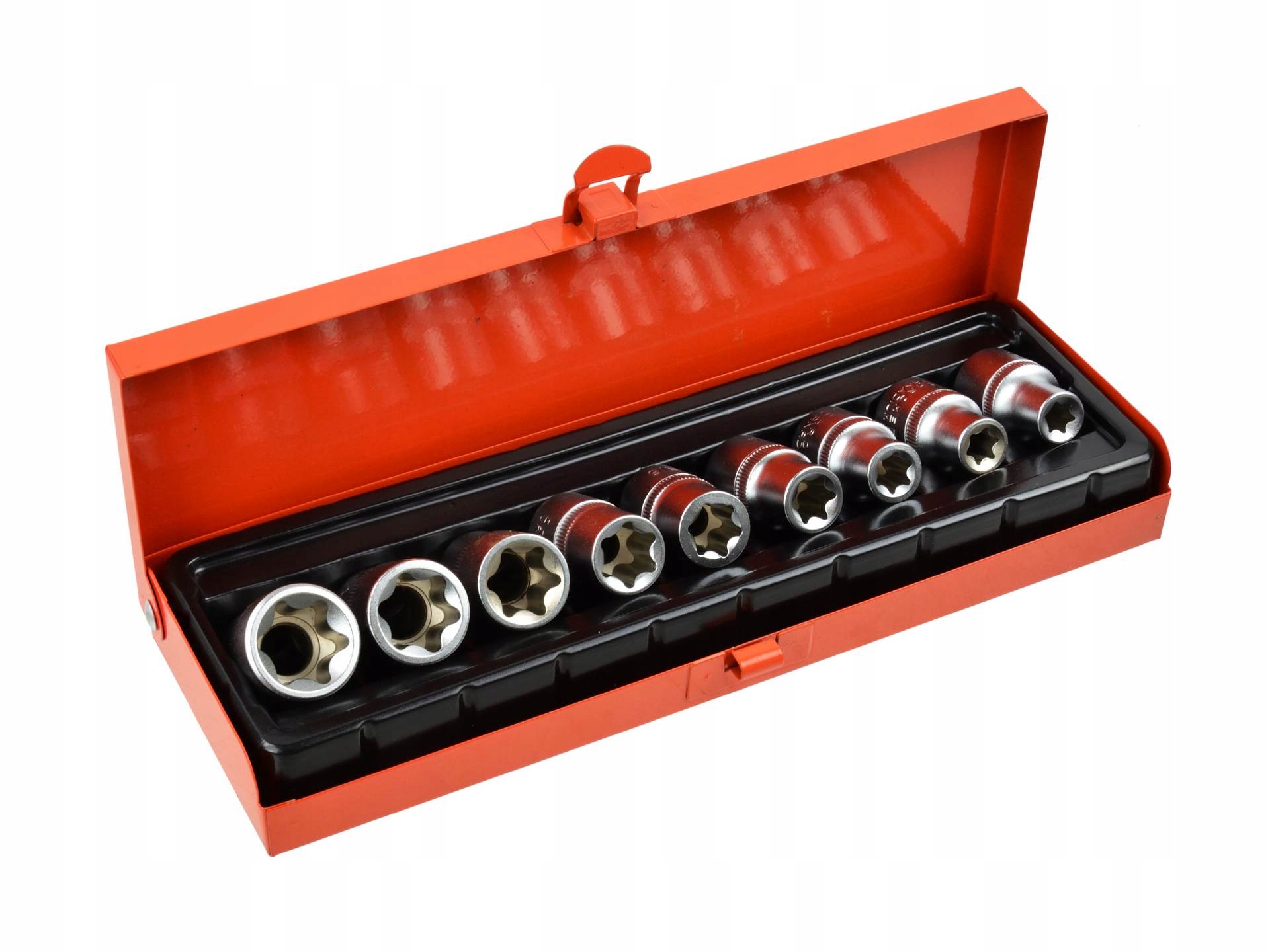 

9el.kpl.nasadek torx E10-24,1/2"GEKO walizka