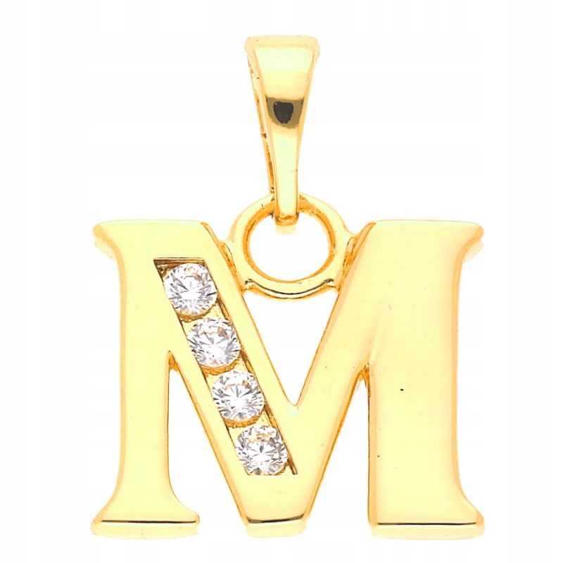 

Złota Zawieszka Stal Chirurgiczna Literka M