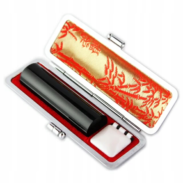 Hanko Japonská Pečeť Inshou Nihon Nippon Originál Pouzdro Mitomein Inkan Jp