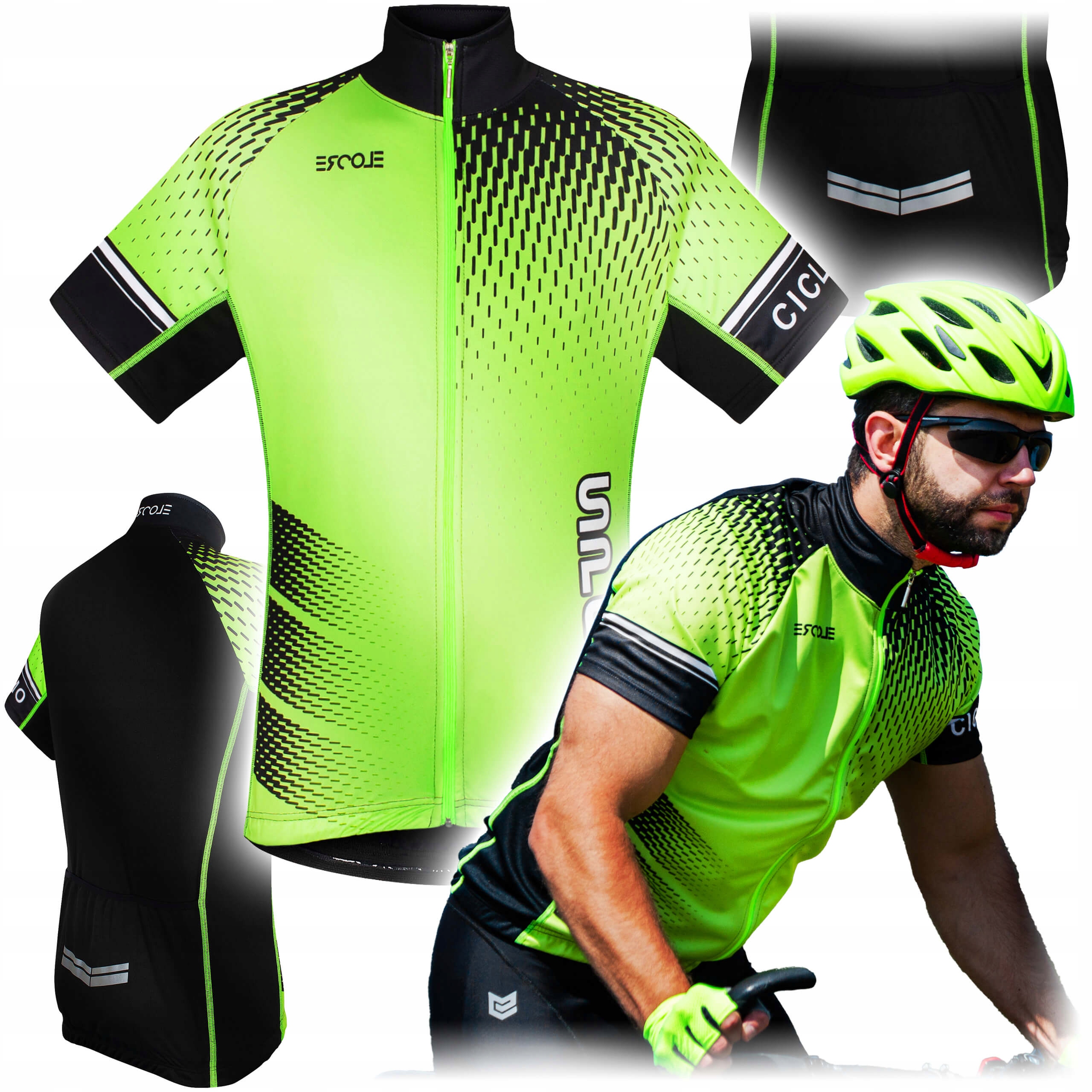 Termoaktivní cyklistická mikina 3XL na kolo Pánská termická mikina