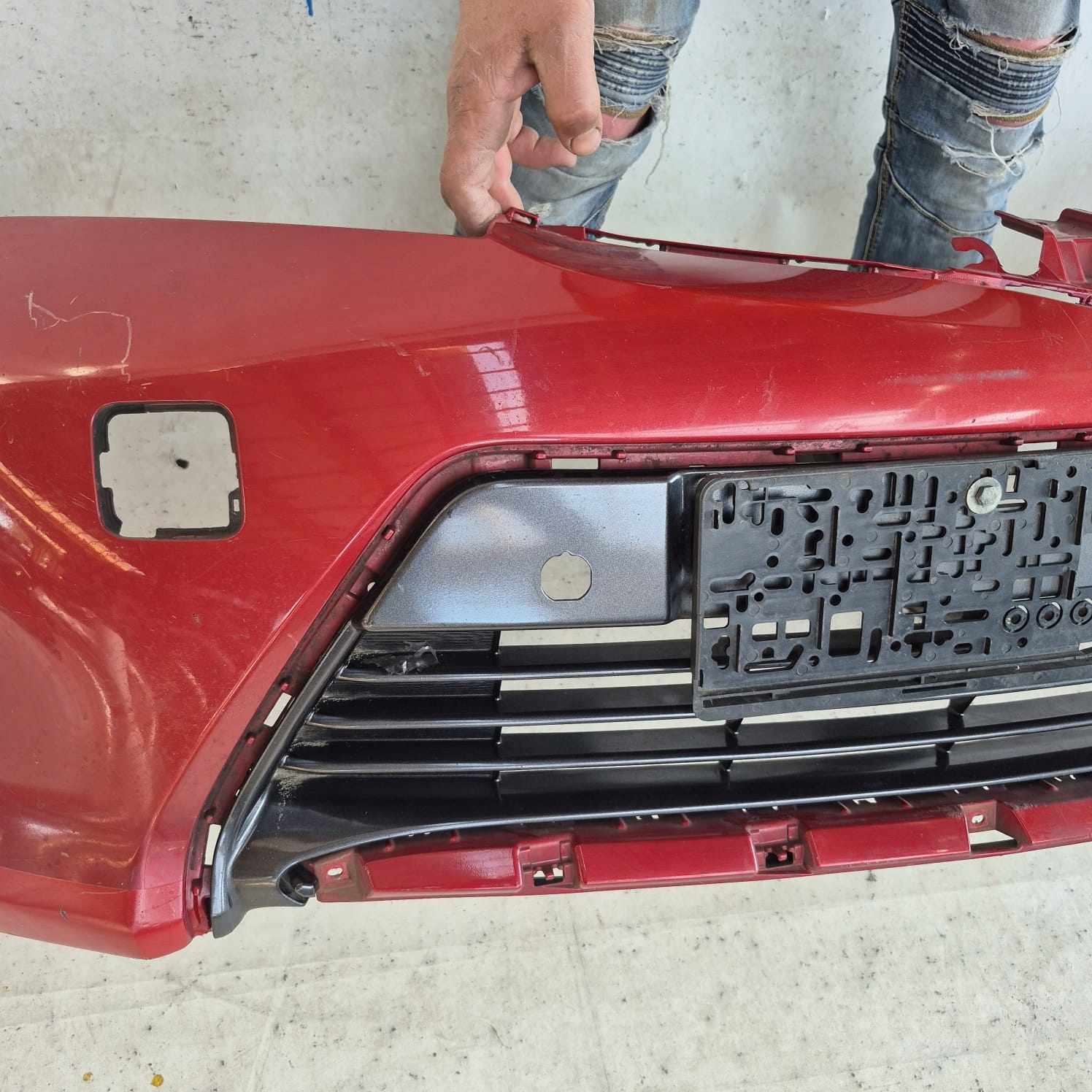 TOYOTA AURIS II 2 12-15 bumper front front PDC