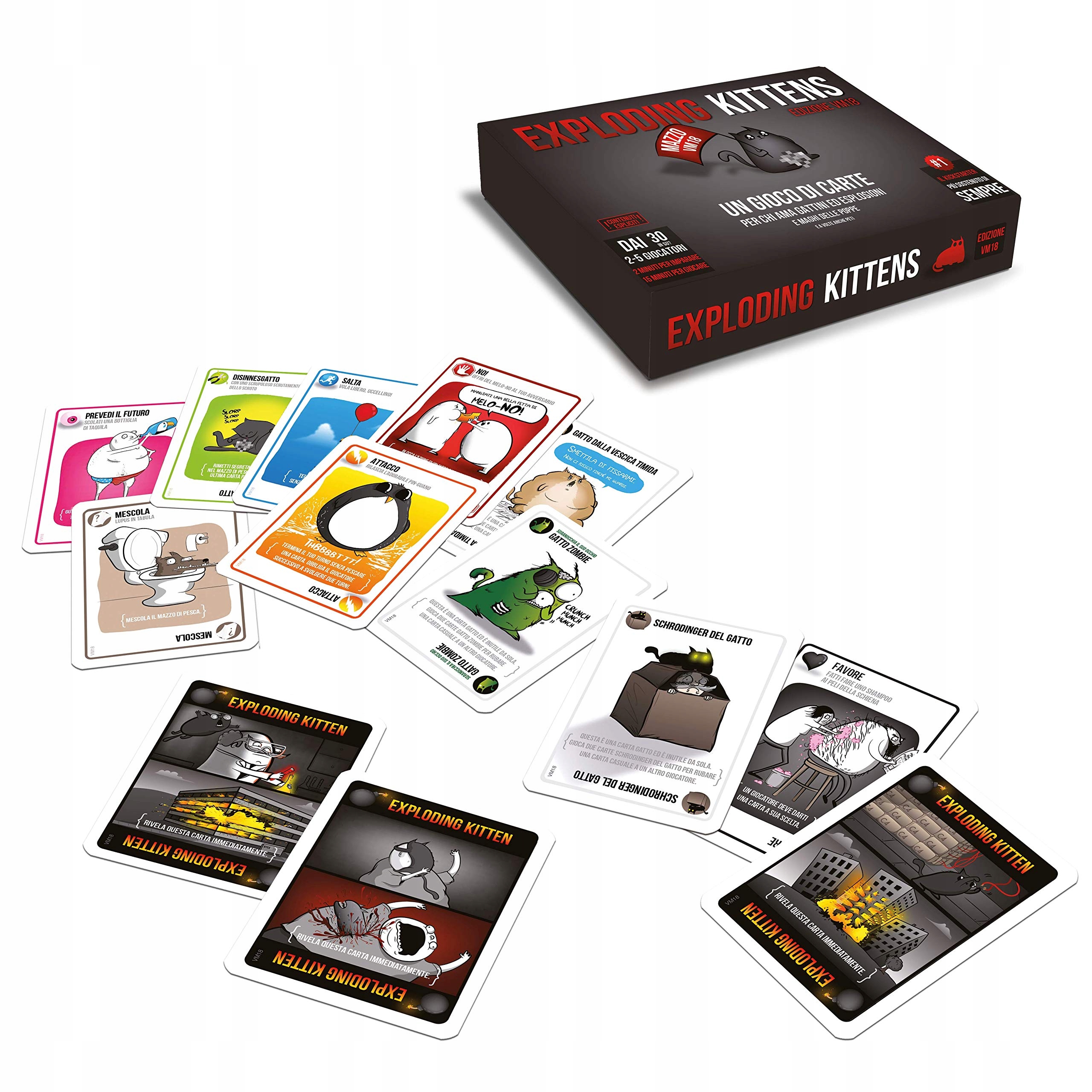 ANGIELSKI EKSPLODUJĄCE KOCIĘTA GRA W KARTY BRZĘCZĄCE (NOWA EDYCJA) EAN (GTIN) 3558380080817