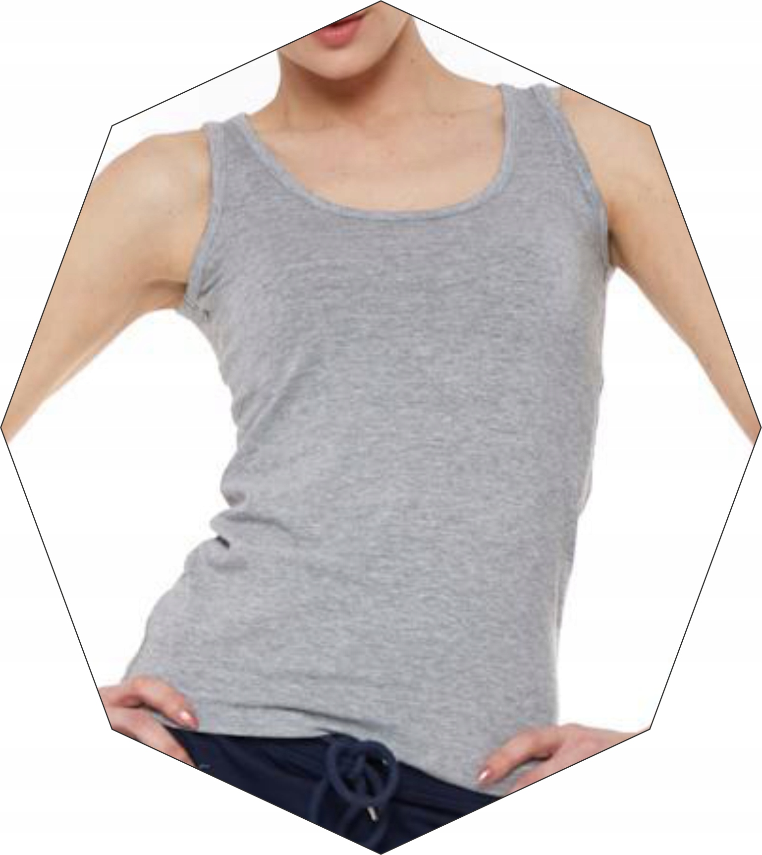 BOKSERKA DAMSKA podkoszulka MORAJ bawełniana r. XL Model BOKSERKA PODKOSZULKA NA RAMIĄCZKACH