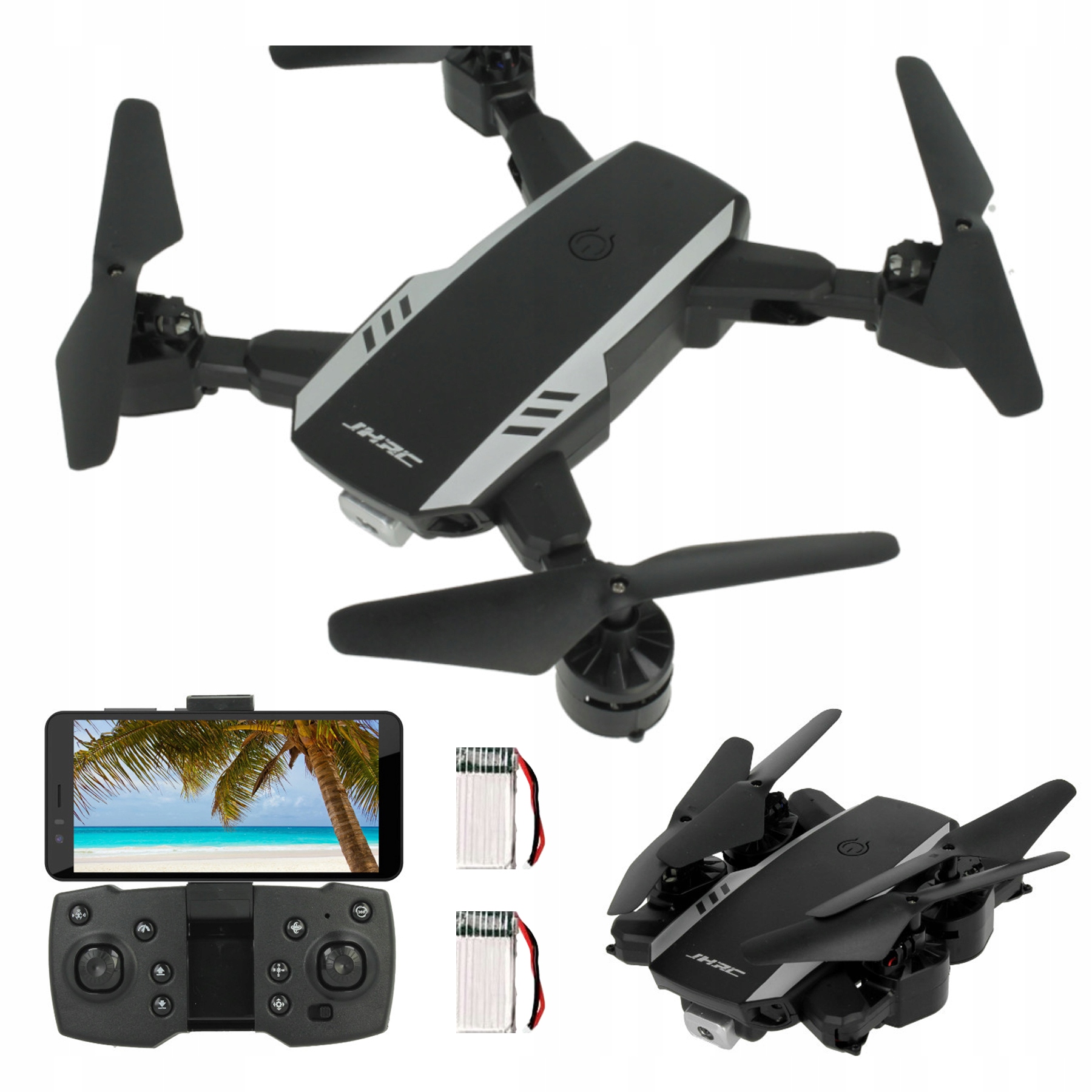 Dron D19HW Skládací s Wi-fi Kamerou Vznášení Živý Náhled 30 min Dosah 100 m