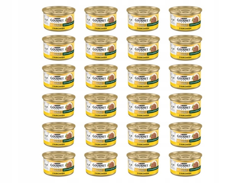 Karma dla kota Gourmet Gold Succulent Delights Kurczak 24 x 85 g