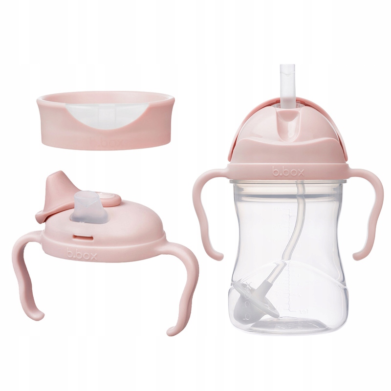 b.box kubek do nauki picia dla dziecka zestaw 3w1 240 ml, Blush