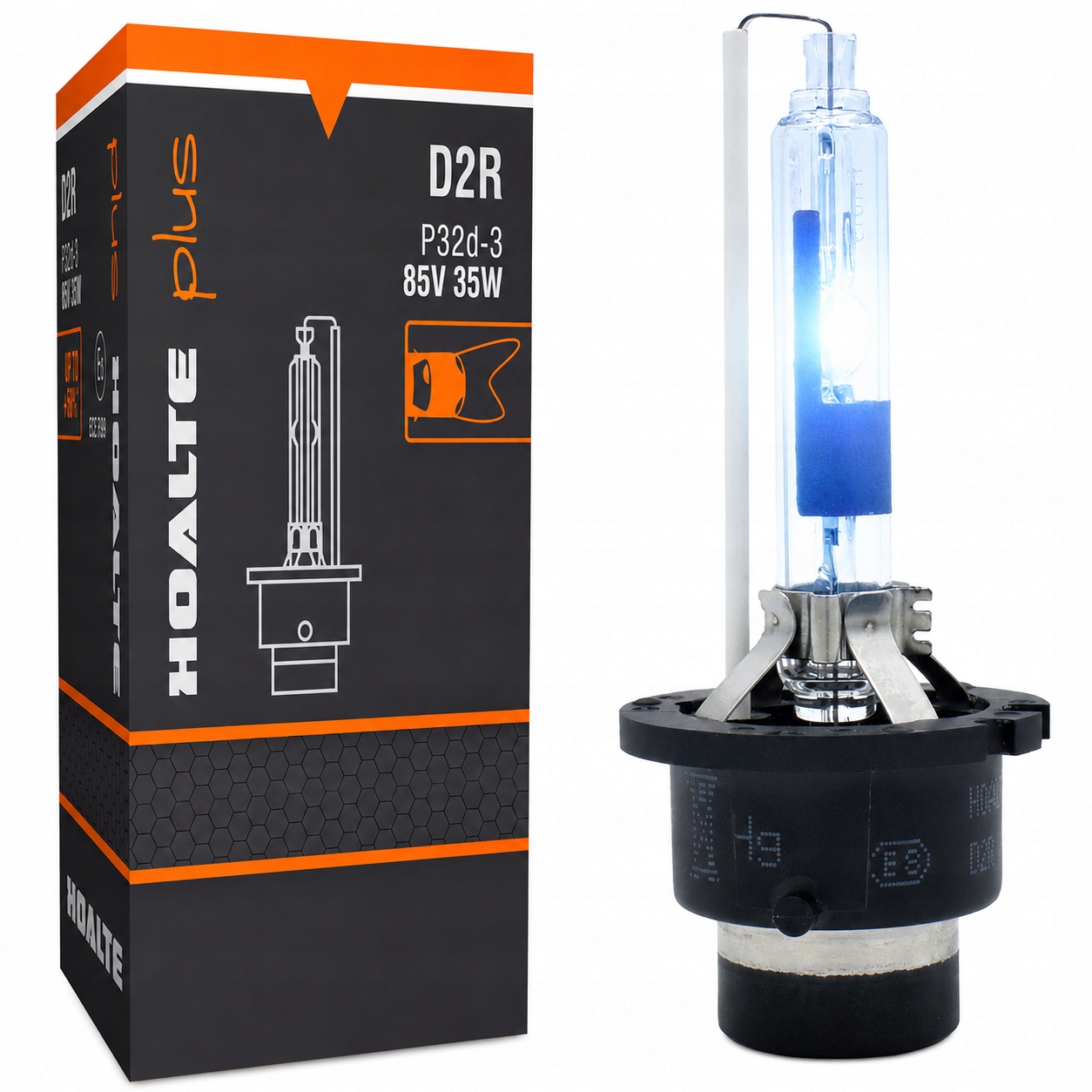 Hoalte D2R Żarnik Xenon 6000K Plus +50% Żarówka Ksenon 35W 85V Homologacja