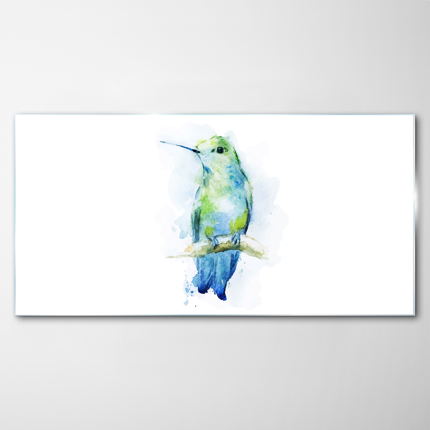 

Obraz na Szkle Dekor Koliber Ptak Akwarele 120x60