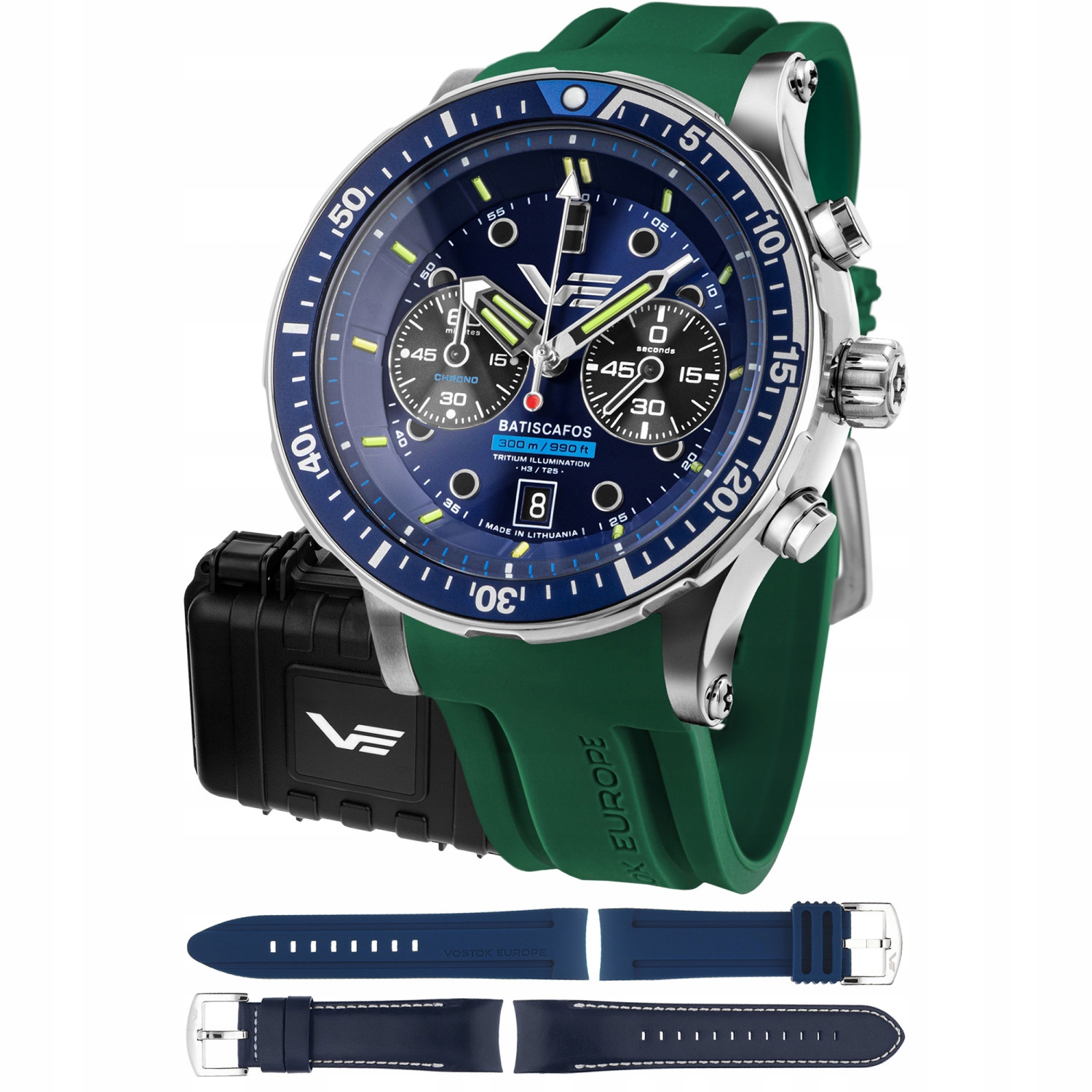 Pánské Hodinky Vostok Europe 6S21-511A772SG zelený pásek