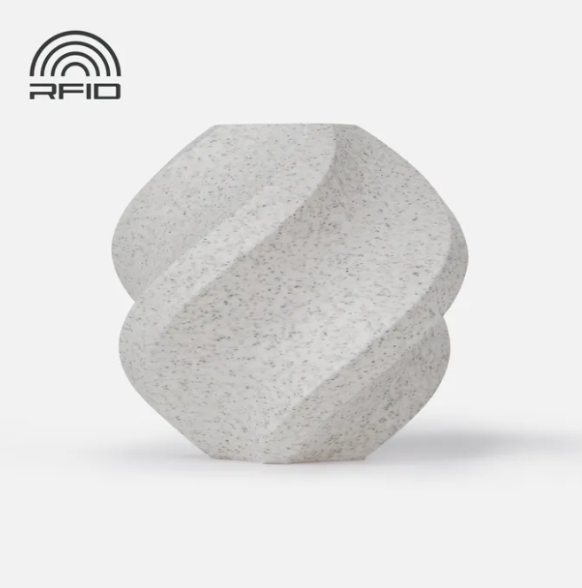Filament Bambu Lab Pla Marble, 1kg, bialy marmur (white marble), szpula