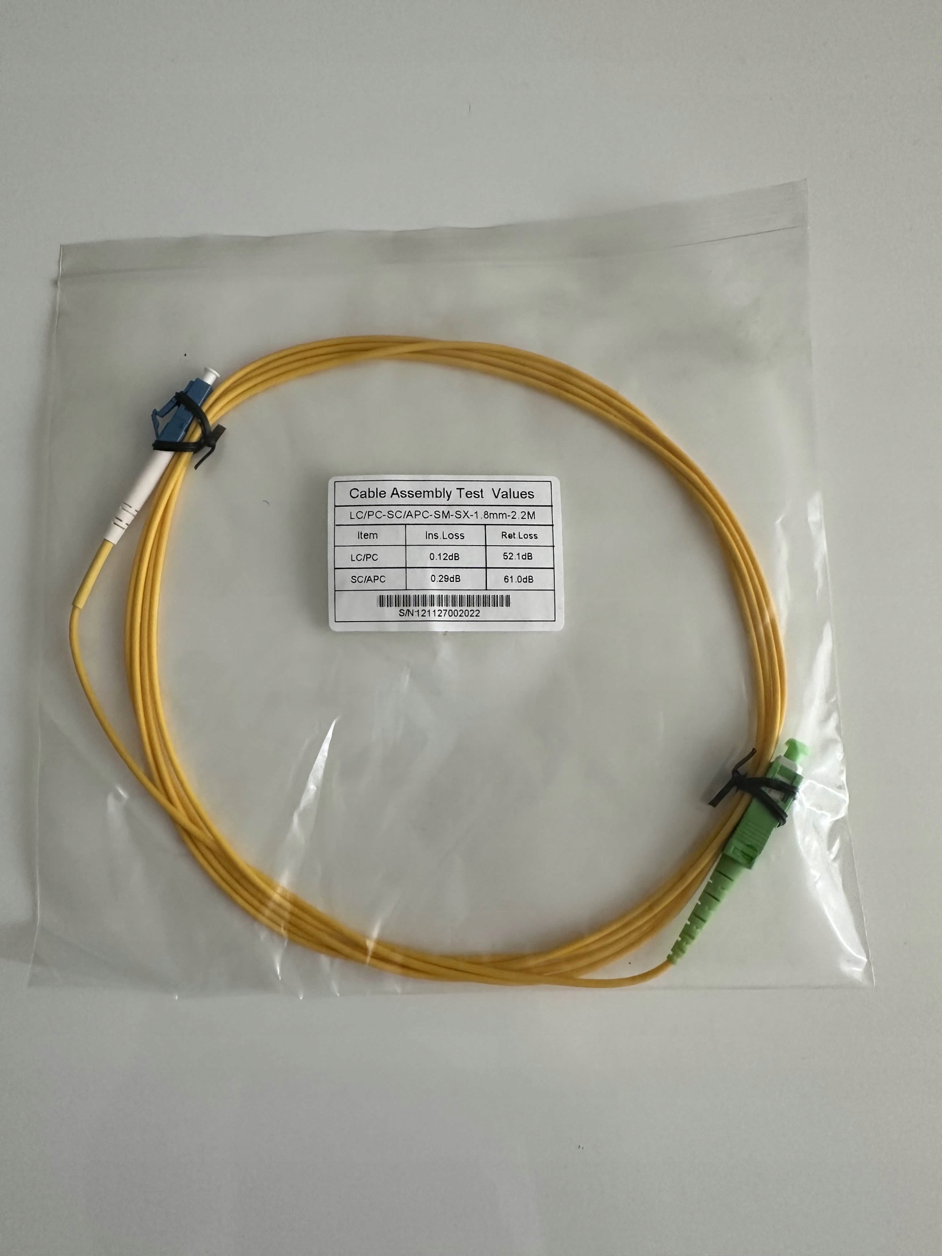 Patchcord LC/PC-SC/APC SM sx 2.8mm G657A1 1m • Cena, Opinie - Allegro