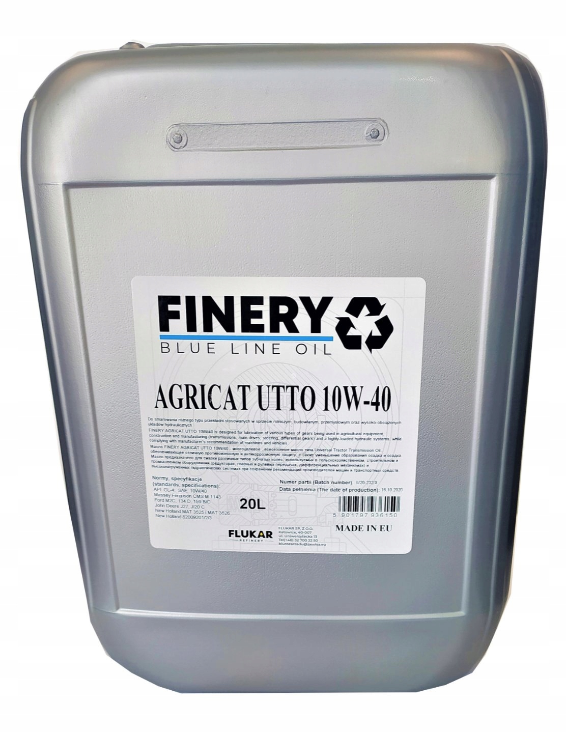 Finery Agricat UTTO 10W40 op. 20 l