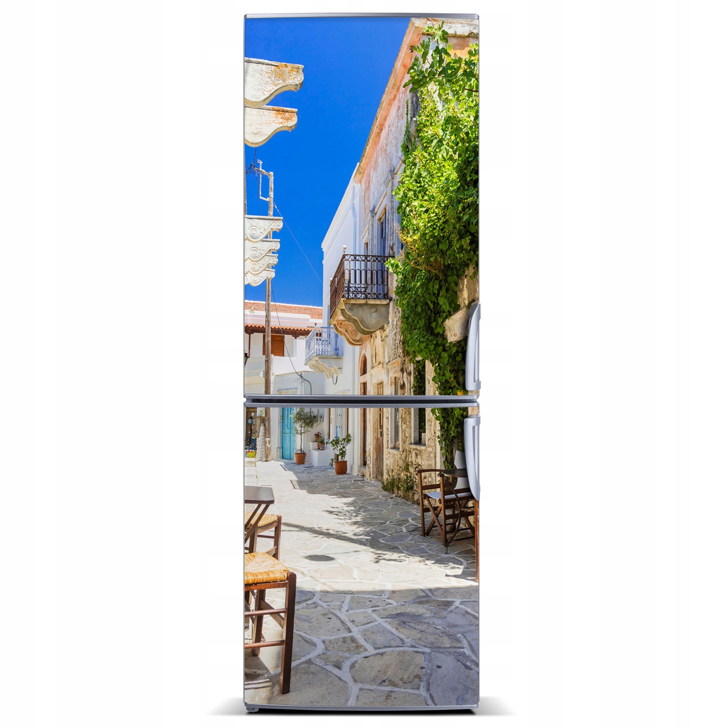 

Tapeta na lodówkę do kuchni Wyspa Naxos Grecja XL