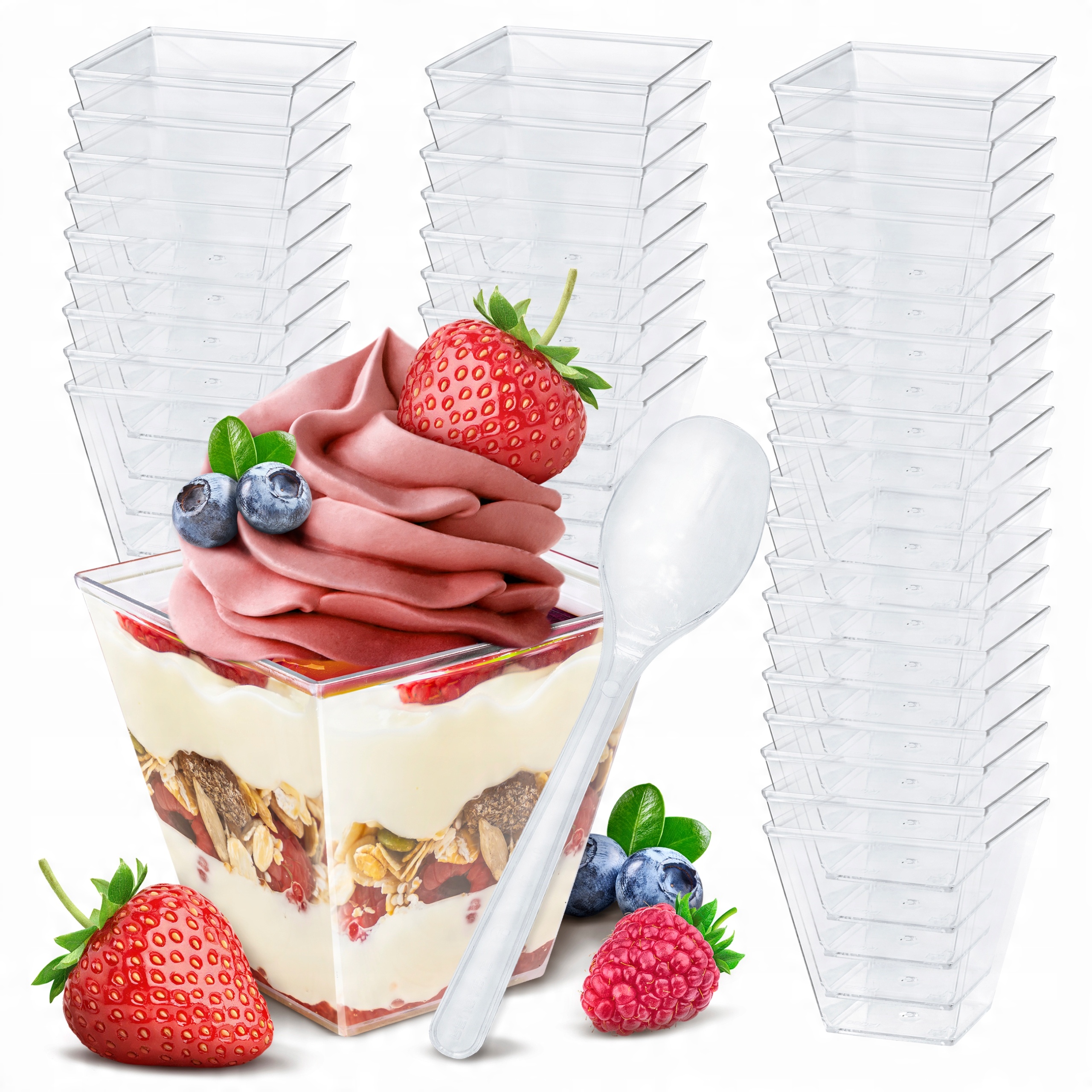 

Pojemnik piramida Pucharki do Deserów 120ml 24szt