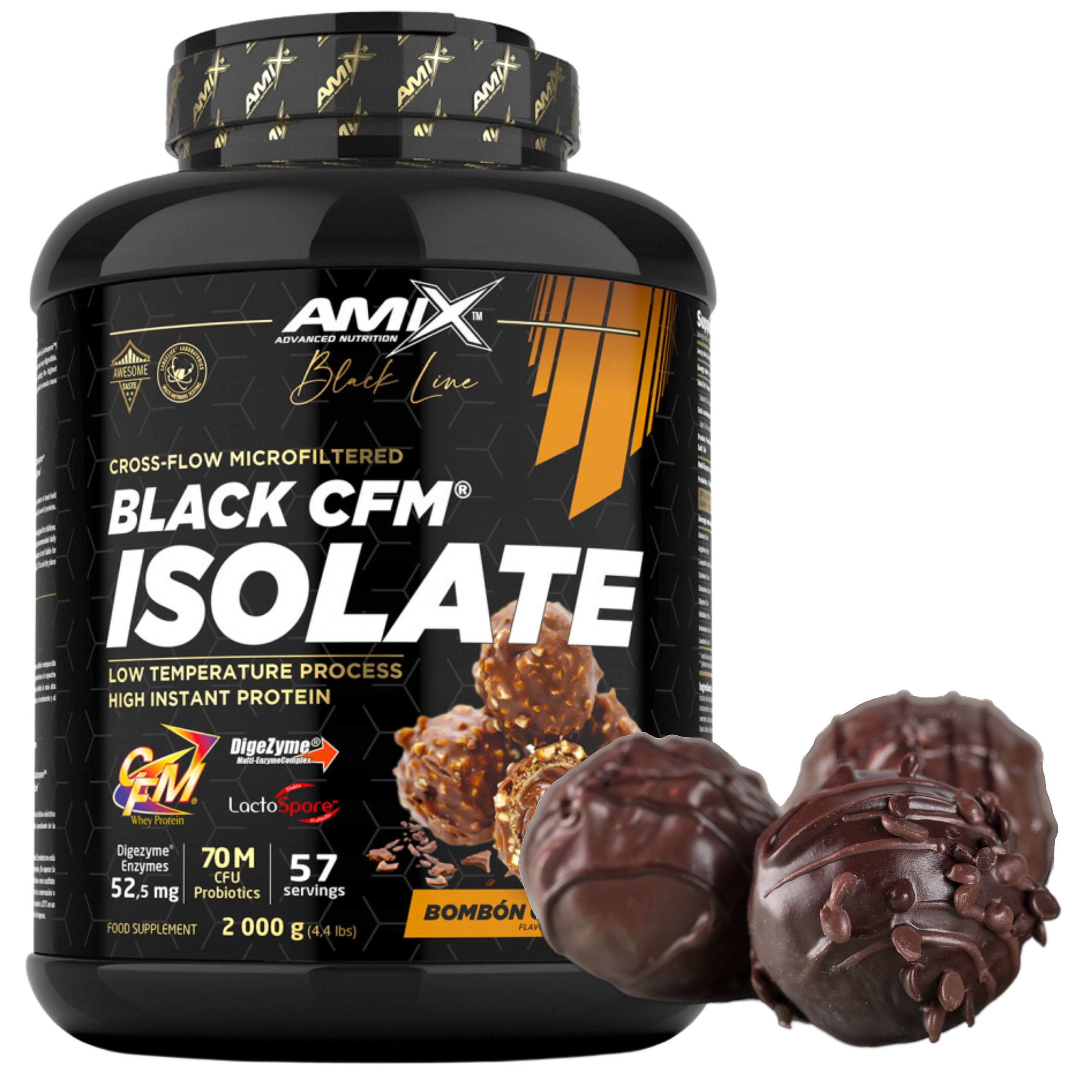 Protein Wpi Trávicí enzymy Whey Izolate Čokoláda Krém Ořech Cfm Amix 2 kg