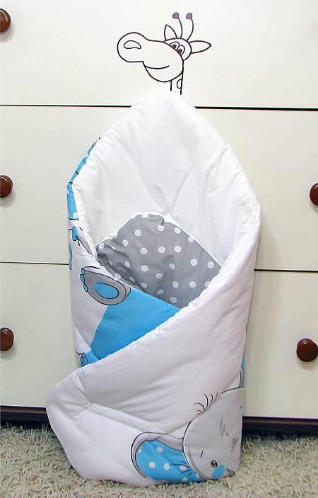 Rożek, becik, rożki gruby 80x80 cm, producent GRG Kolor dominujący wielokolorowy