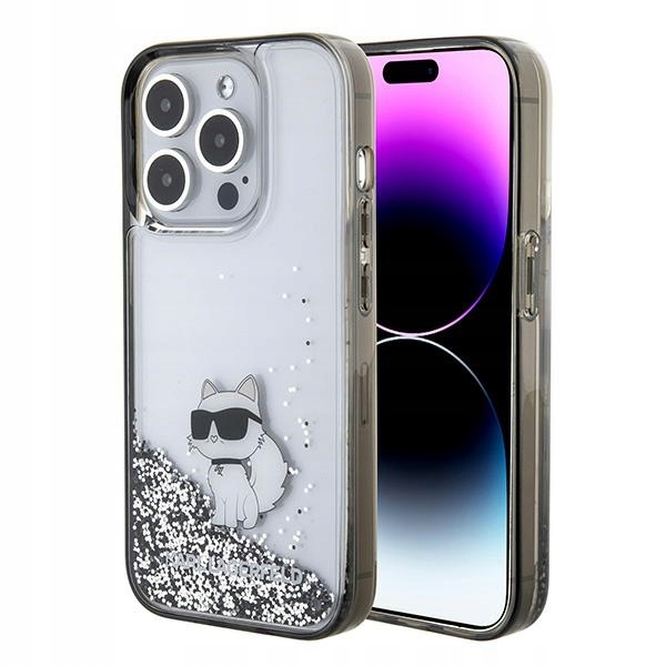 Etui Karl Lagerfeld Liquid Glitter Choupette do iPhone 15 Pro Max Karl