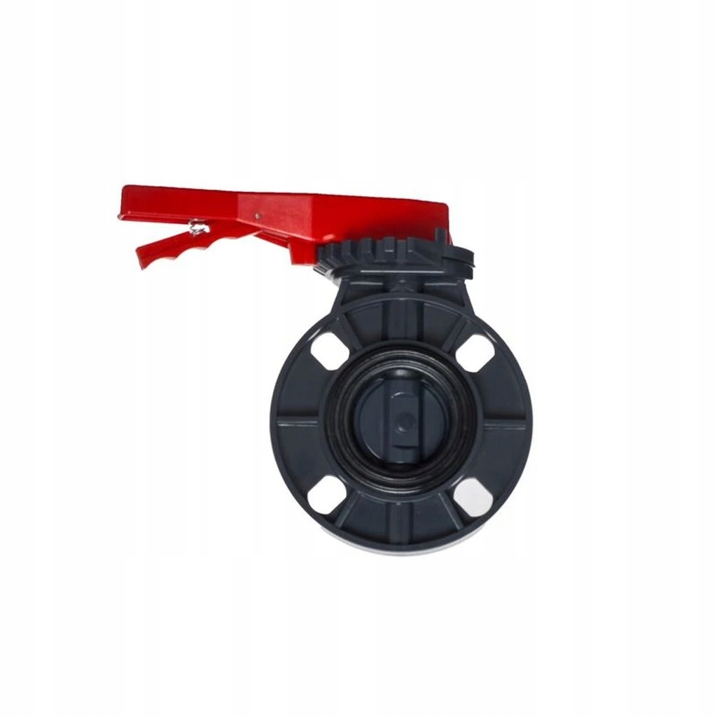 Pvc Medziprírubová uzatváracia klapka s pákovou rukoväťou, 110mm