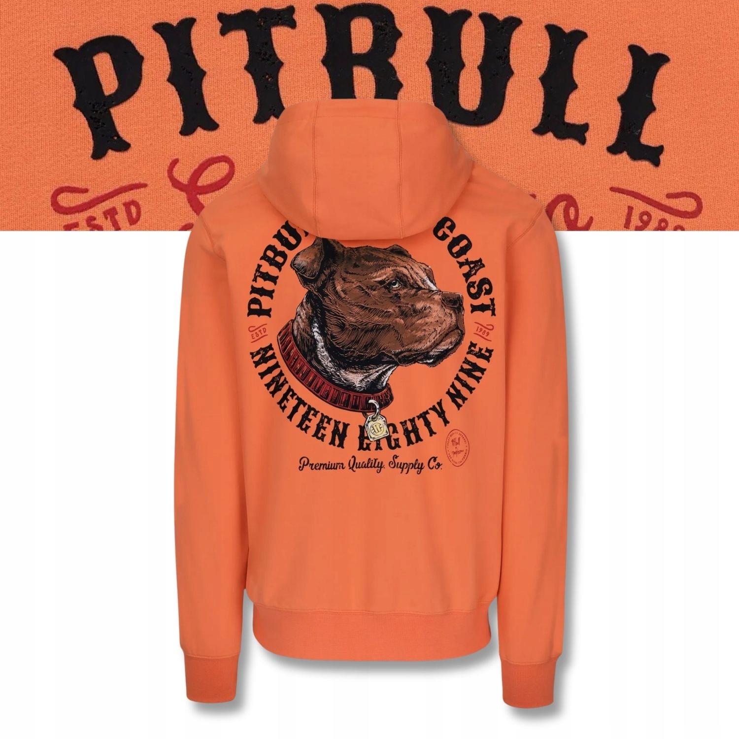 Pánská Tepláková rozepínací mikina s kapucí Pitbull Strenght & Respect M
