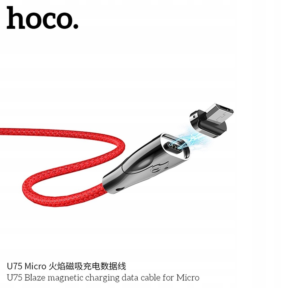 

Hoco kabel magnetyczny Blaze micro U75 czerwony