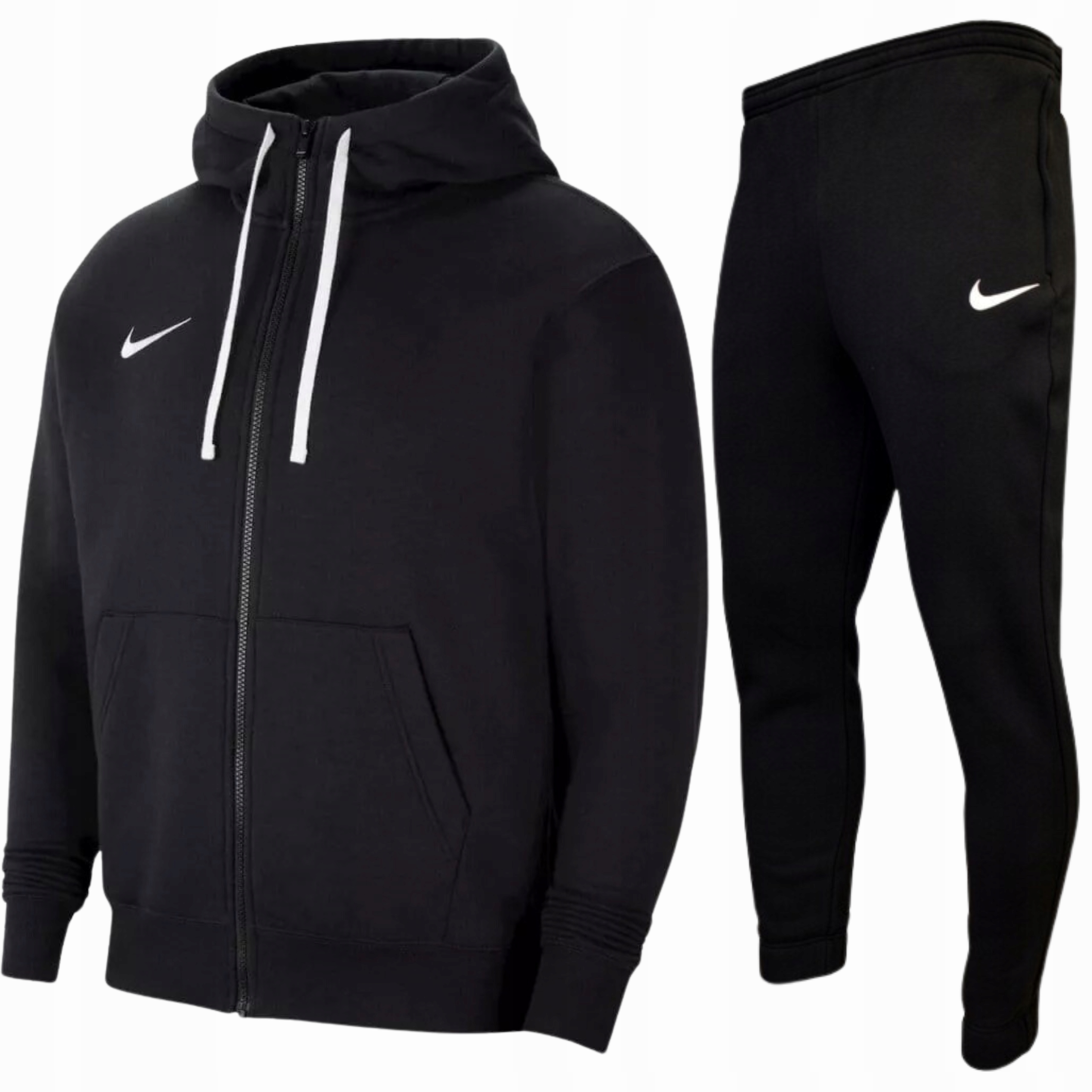 Nike dres męski komplet dresowy spodnie bluza bawełna Rozpinana L czarny