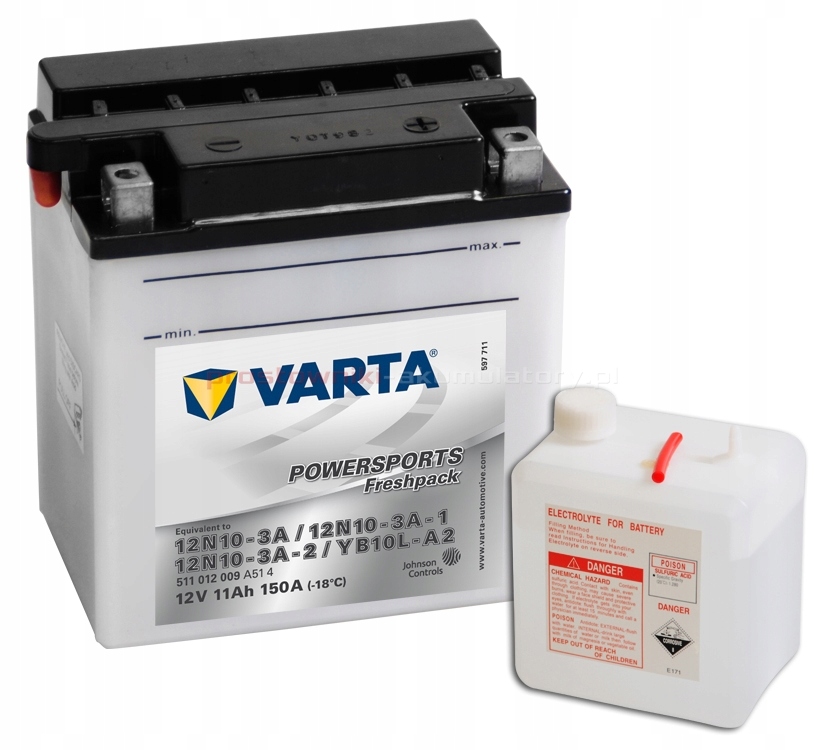 Akumulator Varta YB10L-A2 12V 11Ah 150A