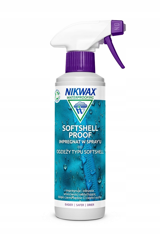 Środek impregnat spray do odzieży kurtek Softshell Proof Nikwax 300 ml