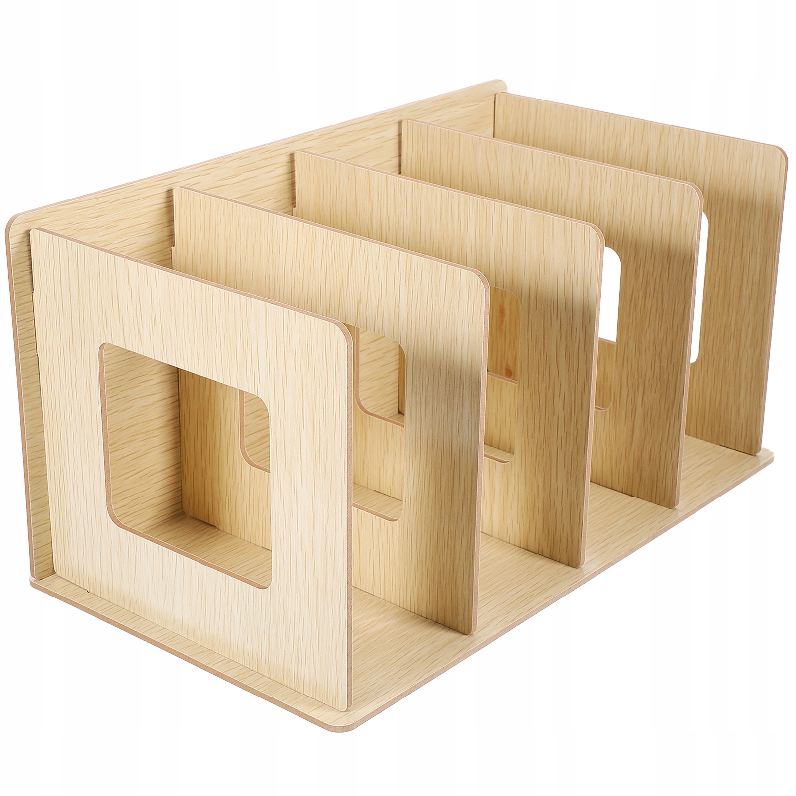 DREWNIANY STOJAK NA KSIĄŻKI ORGANIZATOR NA PŁYTY WINYLOWE