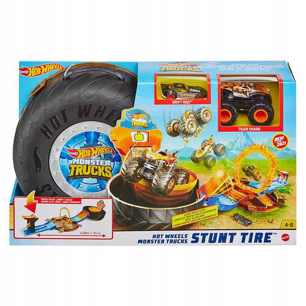 Hot Wheels Monster Trucks Opona – Kaskaderska arena Zestaw do zabawy GVK48