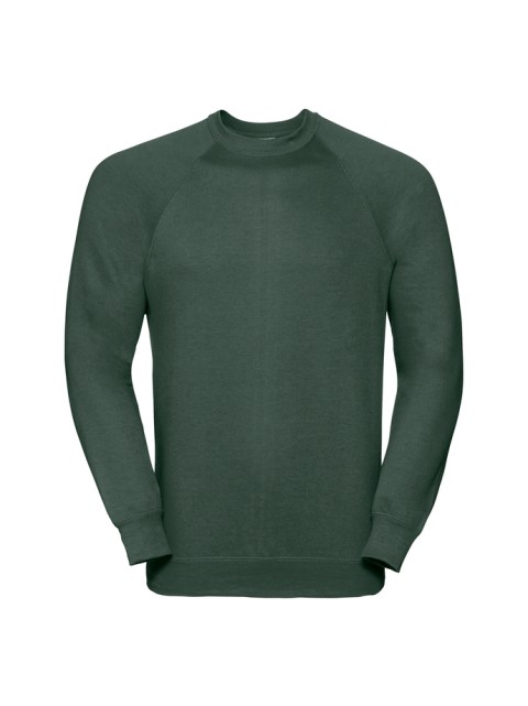 Pánská mikina Raglan Russell Láhvově Zelená 3XL