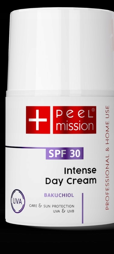 Peel Mission Intense Day Cream SPF30+ Bakuchiol z trądzikiem różowatym 50ml