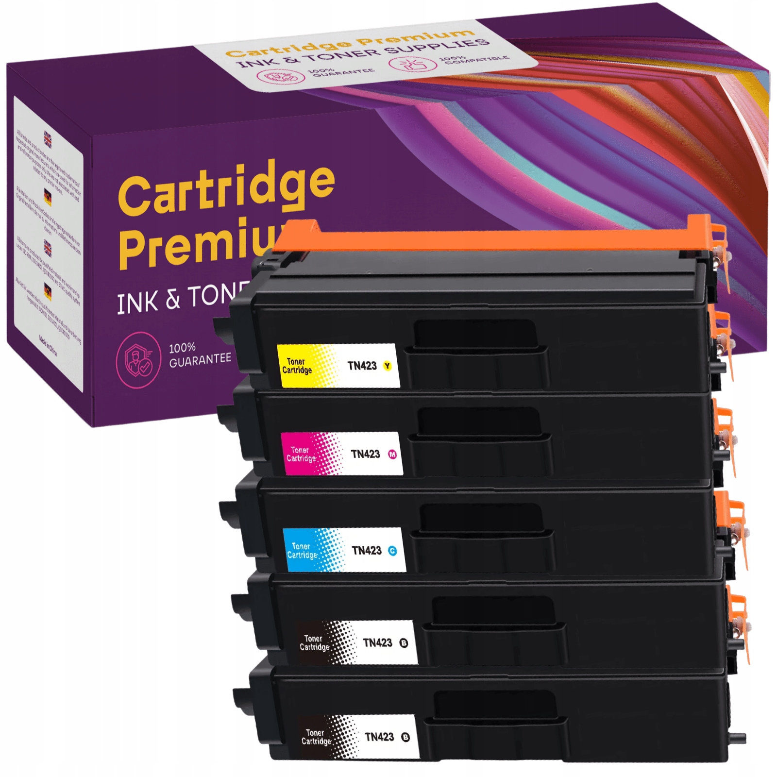 5 Tonerů pro Brother TN-423 MFC-L8690CDW L8900CDW