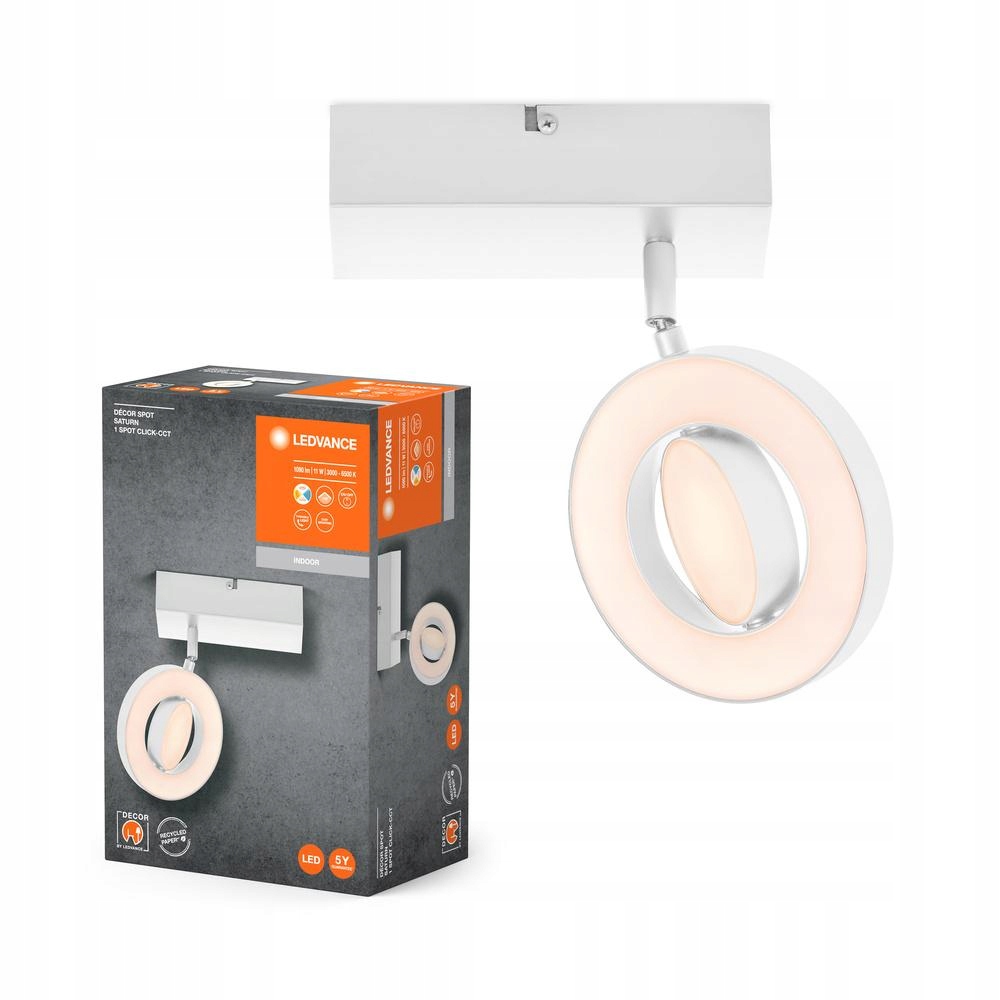 Led nástěnné svítidlo 11W 340lm Cct Bílé Očko Spot Saturn Ledvance