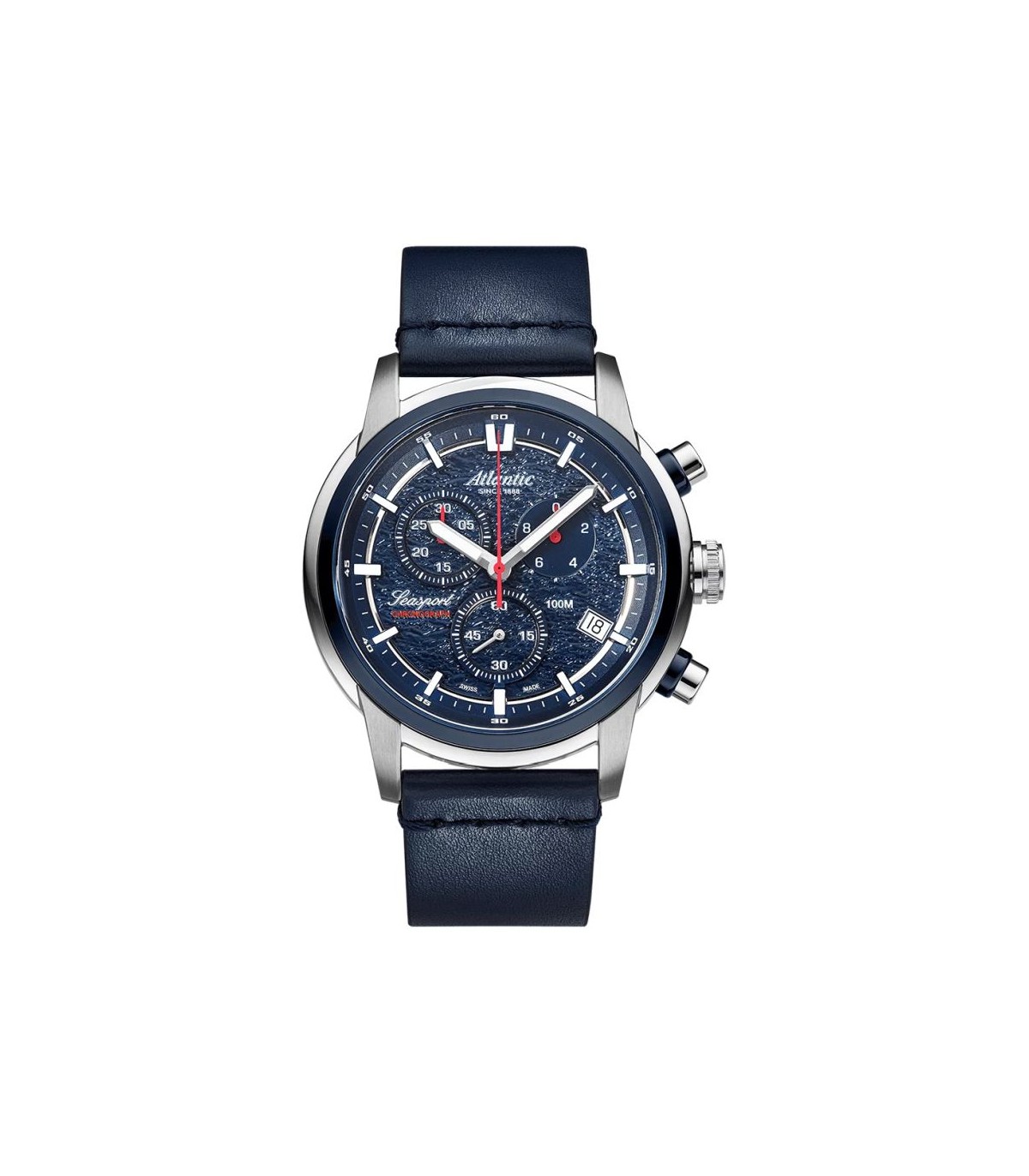 Atlantic Seasport Chronograph 87461.47.51 46mm WR100 Eta G10.212