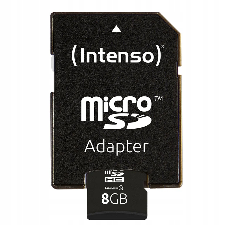 Intenso 8GB MicroSDHC Klasa 10 Pojemność karty 8 GB
