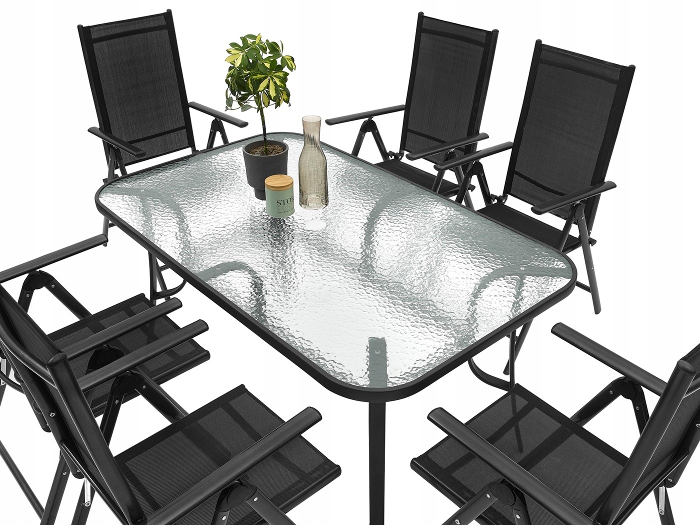 MEBLE OGRODOWE ZESTAW STÓŁ 6+1 NA TARAS BALKON Kod producenta Meble ogrodowe