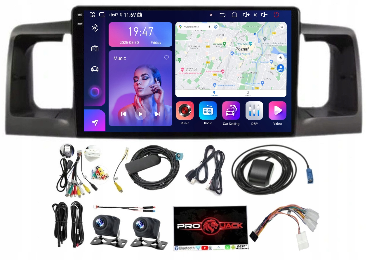 Rádio Navigácia Toyota Corolla 2000-2004 Carplay Android Auto 8/256GB Sim