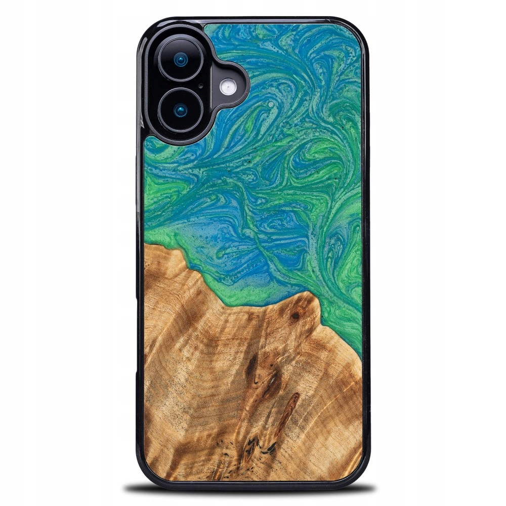 Unikatowe Etui Plecki Bewood Unique do Apple iPhone 16 Plus Drewno & Żywica
