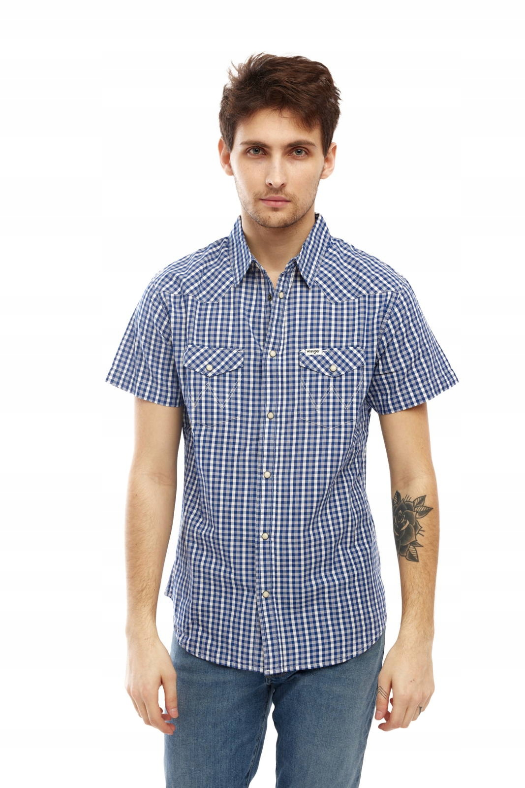 

Wrangler Ss Western Shirt Peacoat Blue W5A244M49 M